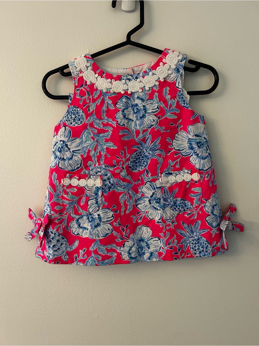 Lilly Pulitzer Floral A-Line Tank Dress - Pink & Blue